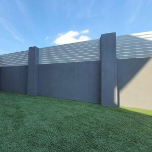 Aluminium Slat Fencing - White Colour